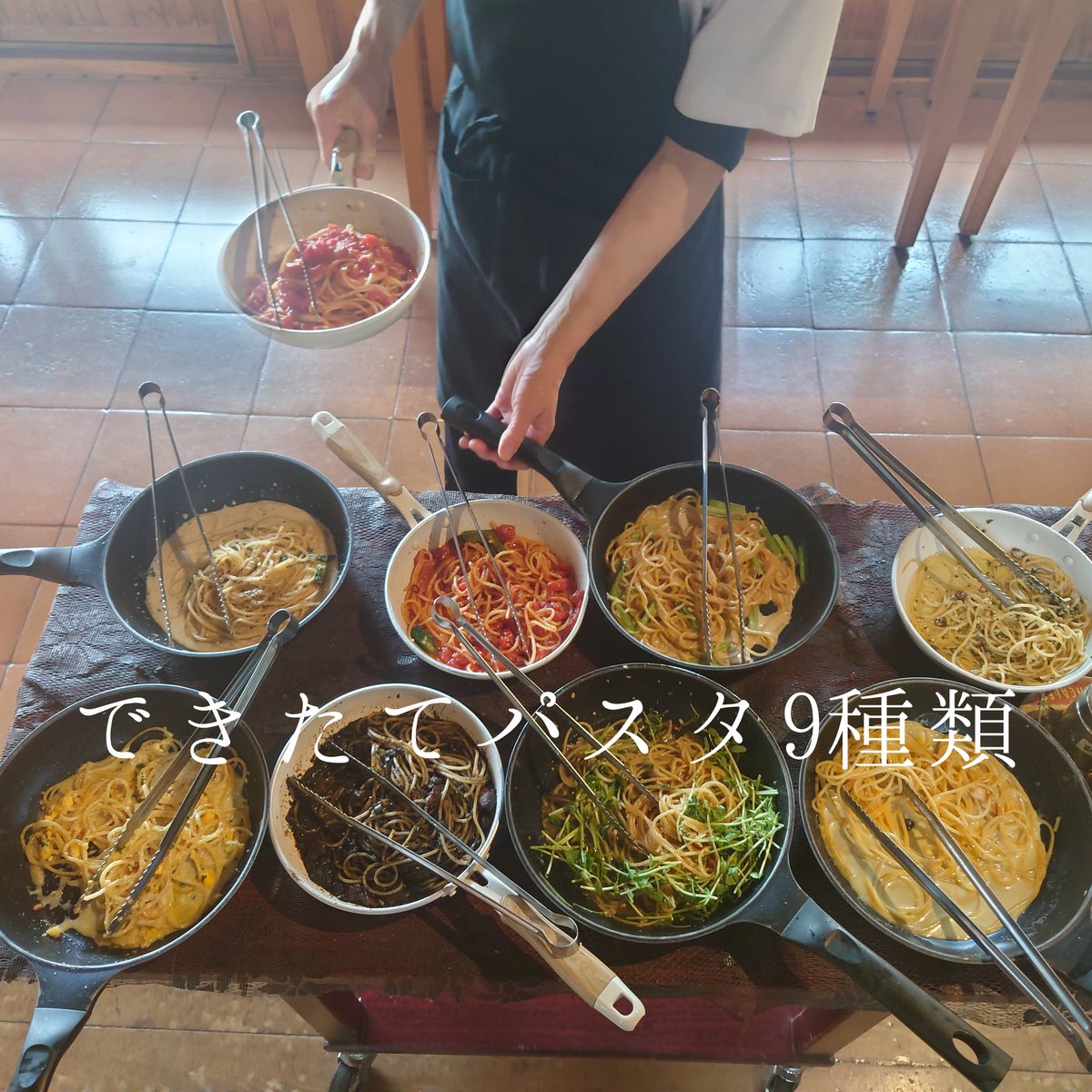 jom_crs2's tweet photo. 5/9㈯　0123-82-5500　只今、営業中！ お席に着いたらすぐに食べられます！
14時半迄受付15時迄営業 #免疫力アップ　#幸せランチ　#長沼ランチ #女子会 #家族でお出かけ #ドライブデート #パスタ食べ放題　#スイーツ食べ放題　#長沼カフェ #栗山ランチ #南幌ランチ https://t.co/gNE3sl3mCI