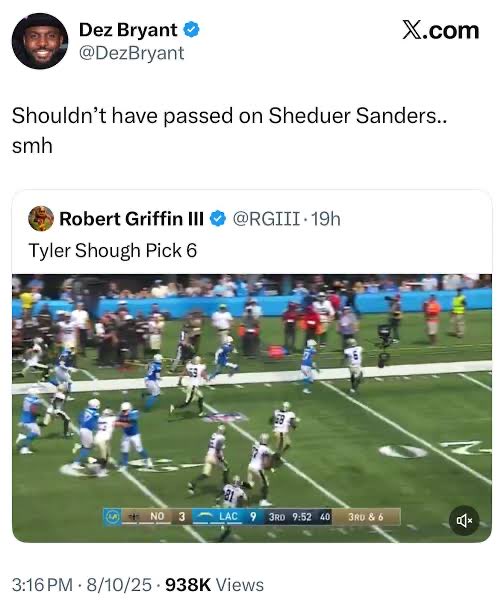 RichOffCryp's tweet photo. @thebubbahking @DezBryant @datboywolf Mans was bashing shough in a PRESEASON GAME 😂 https://t.co/a2QFaCxY1d