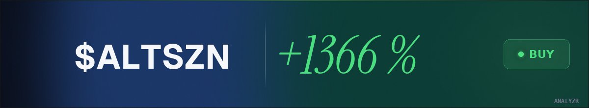 FengSodo87631's tweet photo. $ALTSZN 🎯 target $46.3K, +1366% — @AnalyzrX cooked 👨‍🍳 https://t.co/1ryDAuJ8Q4