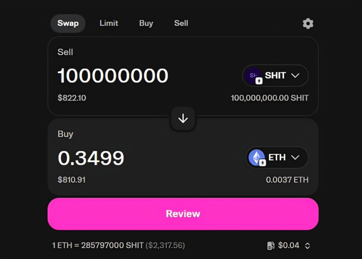 setyamickala's tweet photo. mint 100M $SHIT with 0.011 ETH
now worth 0.3499 ETH

classic only in crypto energy where you turn pocket change into a nice bag and everyone asks "so when moon?"

like we didn't just witness the math. 💀 https://t.co/WeqwkqOWzv
