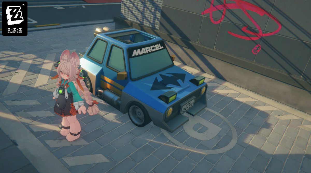 mattun_p7's tweet photo. なんか見ない車があるなと近付いたらマルセルな車だったが、やたら小さいのはなぜ（参考照
#ゼンゼロ https://t.co/67iuH8EEzJ