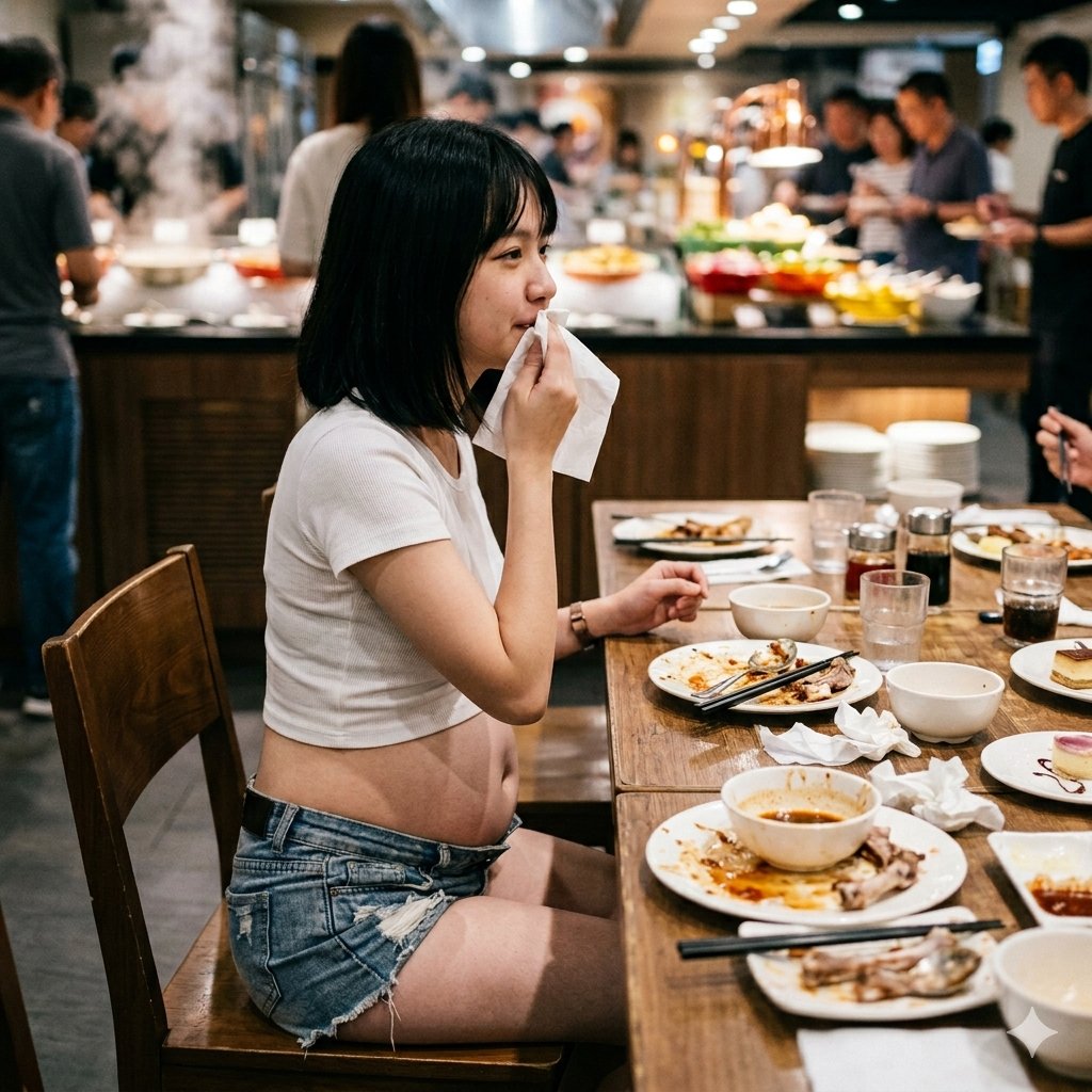 303_df's tweet photo. #大食い #膨腹 #胃下垂 #AI画像 #AiArt #AIgirl
A girl eating too much in buffet…🤣
How much did she eat? https://t.co/AUQjml5g9E