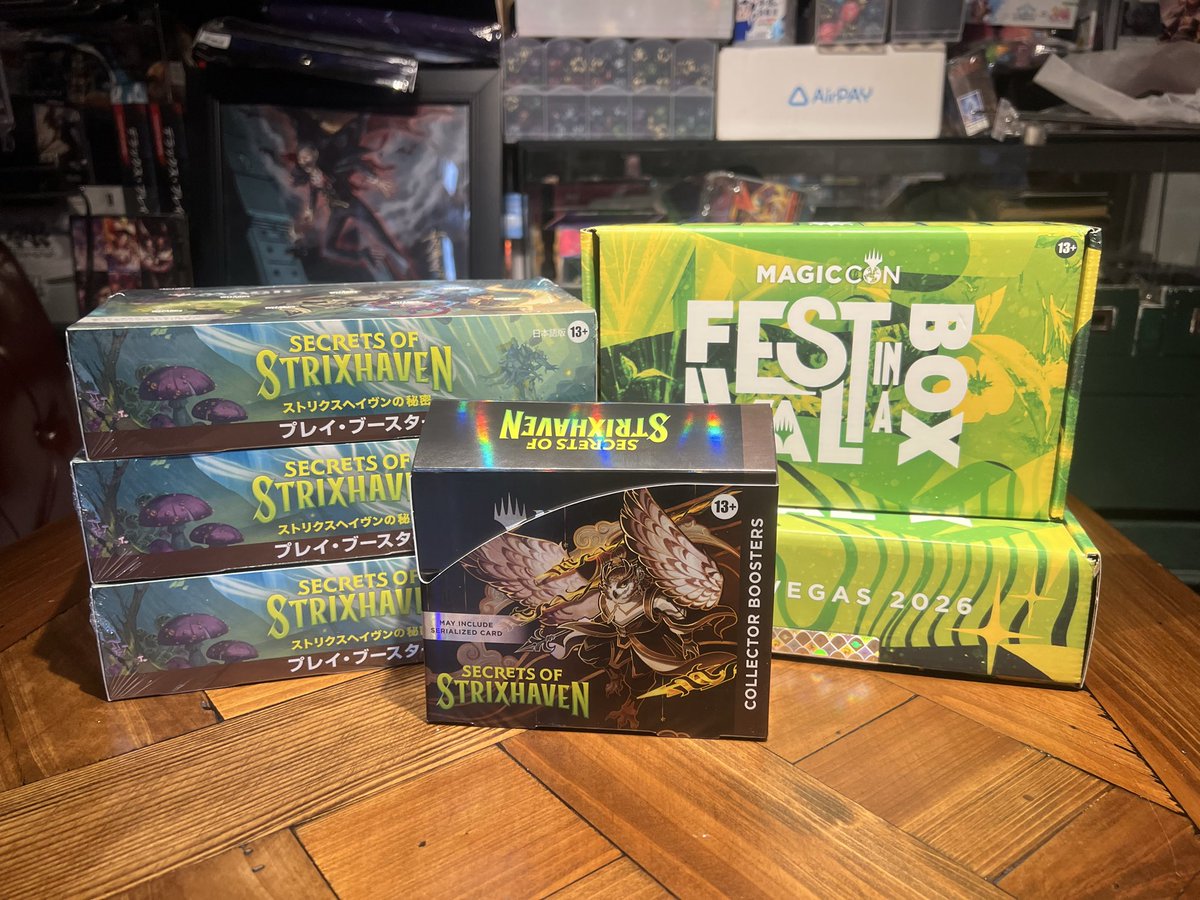 MtgSalon's tweet photo. 🔴MTG サロン 東京 新宿🔴
ストリクスヘイヴンの秘密 プレイブースター、コレクターブースターが今日も人気です🪄
本日14時から統率者で遊ばれる方がいらっしゃいます。
飛び込みもお待ちしてます☺️
#mtgjp #mtg #mtgsos #マジックザギャザリング #mtgsalon https://t.co/ShXiRxb30p