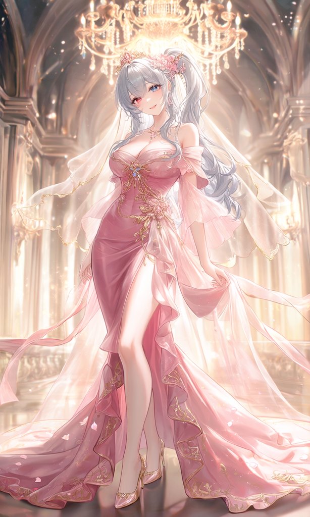 あいちゃん #AIイラスト ラグジュアリードレスできました いろいろ試し