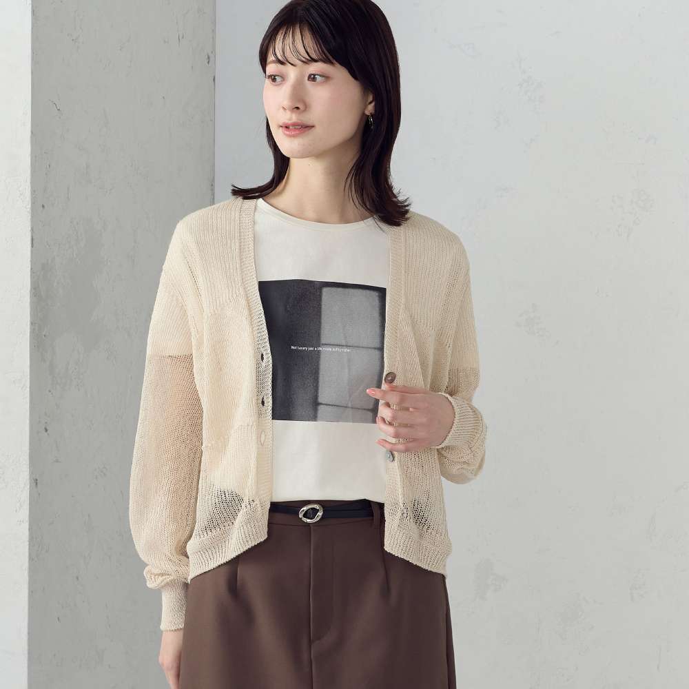 日本製＆ホールガーメントのサマーニット🌿 軽さが魅力の和紙混素材で