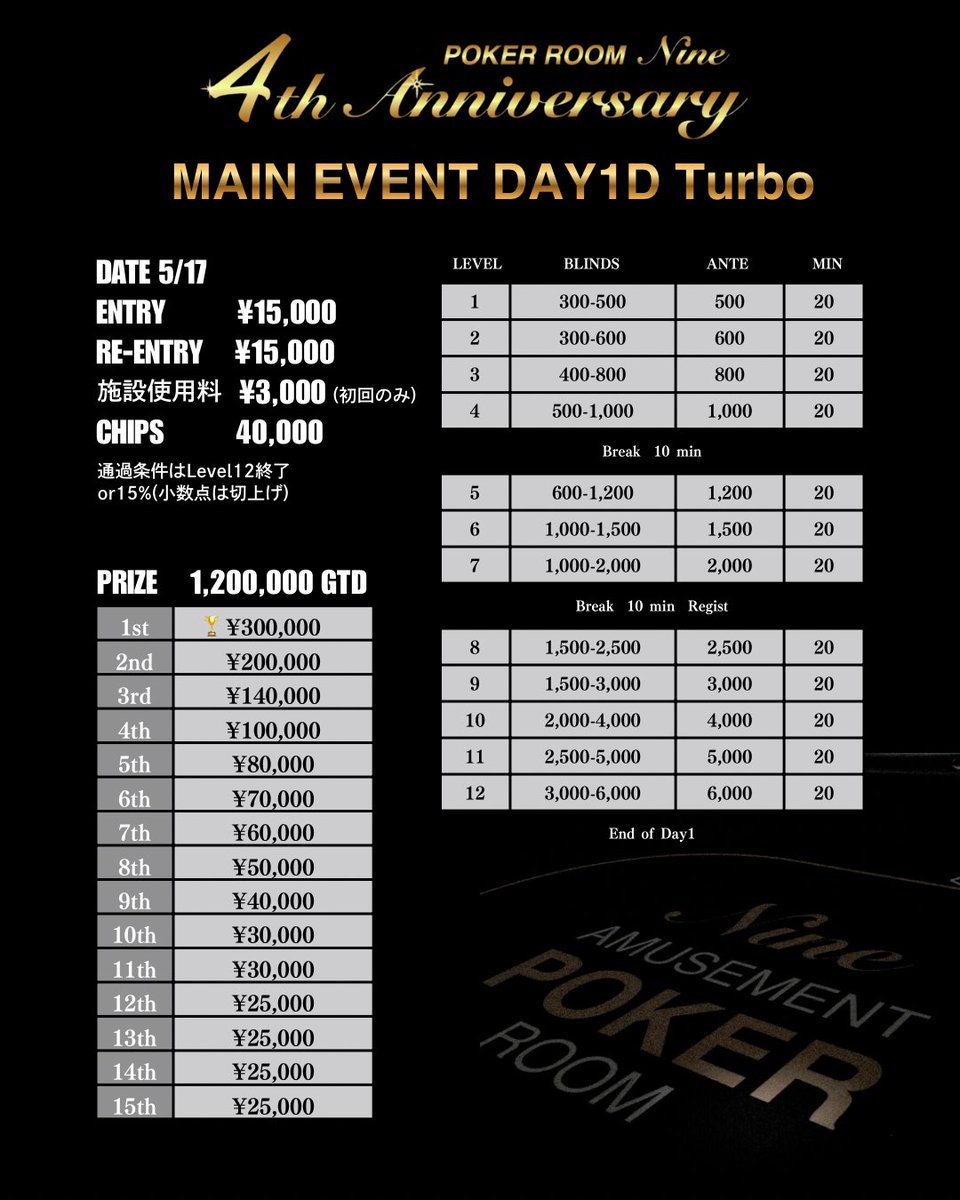 POKER ROOM NINE 岡山ポーカー (@poker_room_9) / Posts / X