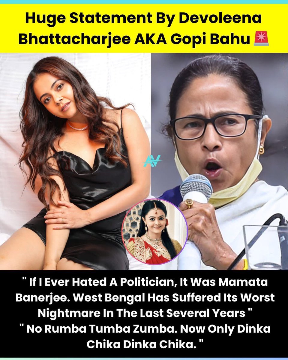agniweshkumar's tweet photo. @Devoleena_23 गोपी बहू , You actually nailed @MamataOfficial  😆🤭 https://t.co/Q2eIHOBoTx