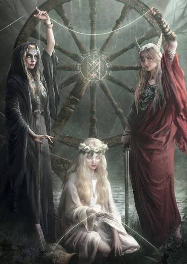For3v3rKendrix's tweet photo. Urðr — The Norn of Fate, Destiny, and What Has Already Been Woven ⚔️  

In Norse mythology, Urðr is one of the three great Norns, the mysterious beings who shape the fate of gods and men alike. Her name is often translated as “Fate,” “What Has Become,” or “That Which Has Happened.” She represents the past: the deeds already done, the choices already carved into the wood of destiny.  

Urðr sits beside the Well of Urðr beneath the roots of Yggdrasil, the World Tree that binds the Nine Realms together. Alongside her sisters Verðandi (“What Is Becoming”) and Skuld (“What Shall Be”), she weaves the threads of existence itself. Even the gods cannot fully escape the fate the Norns shape.  

Unlike later romantic ideas of destiny, the Norse viewed fate as something earned through action, honor, courage, and oathkeeping. Urðr embodies memory, consequence, ancestral wisdom, and the unchangeable truth of what has already been set into motion. She reminds us that every choice leaves a mark upon the wyrd, the great web of interconnected fate.  

In the old sagas, warriors sought glory because they believed their deeds would echo long after death. That belief lives in Urðr. She is the keeper of what remains after the battle smoke clears: reputation, legacy, and truth.  

To invoke Urðr is to honor your roots, your scars, your victories, and every road that forged who you are today.  
Because in the Norse world, the past is never truly dead, it is the foundation upon which fate continues to grow. 🐺