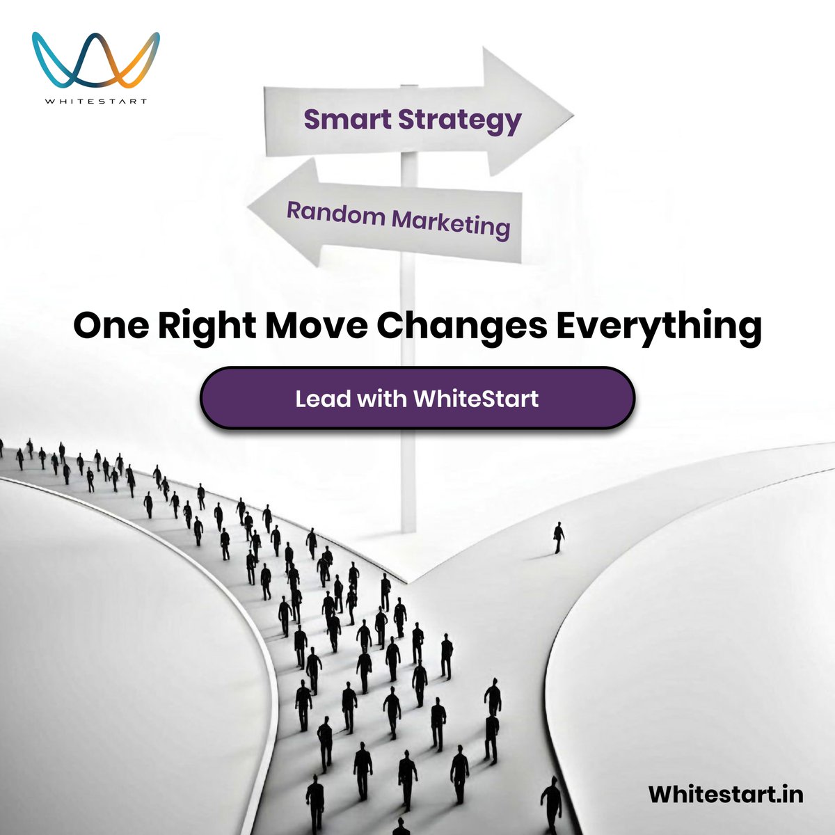 WhiteStartpp's tweet photo. Every business reaches a crossroads: keep doing random marketing or choose a strategy that delivers measurable growth. WhiteStart helps you manage social media, ads, automation, CRM, omnichannel communication, and analytics in one powerful platform.
 
#WhiteStart #Automation #AI https://t.co/YpCGgWZu8H