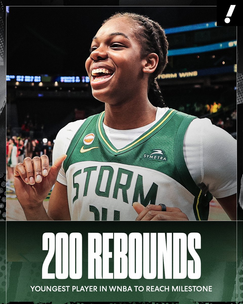 YahooSports's tweet photo. Dominique Malonga is the youngest player to reach 200 career rebounds in WNBA history 👏 https://t.co/gRcLF9g81b