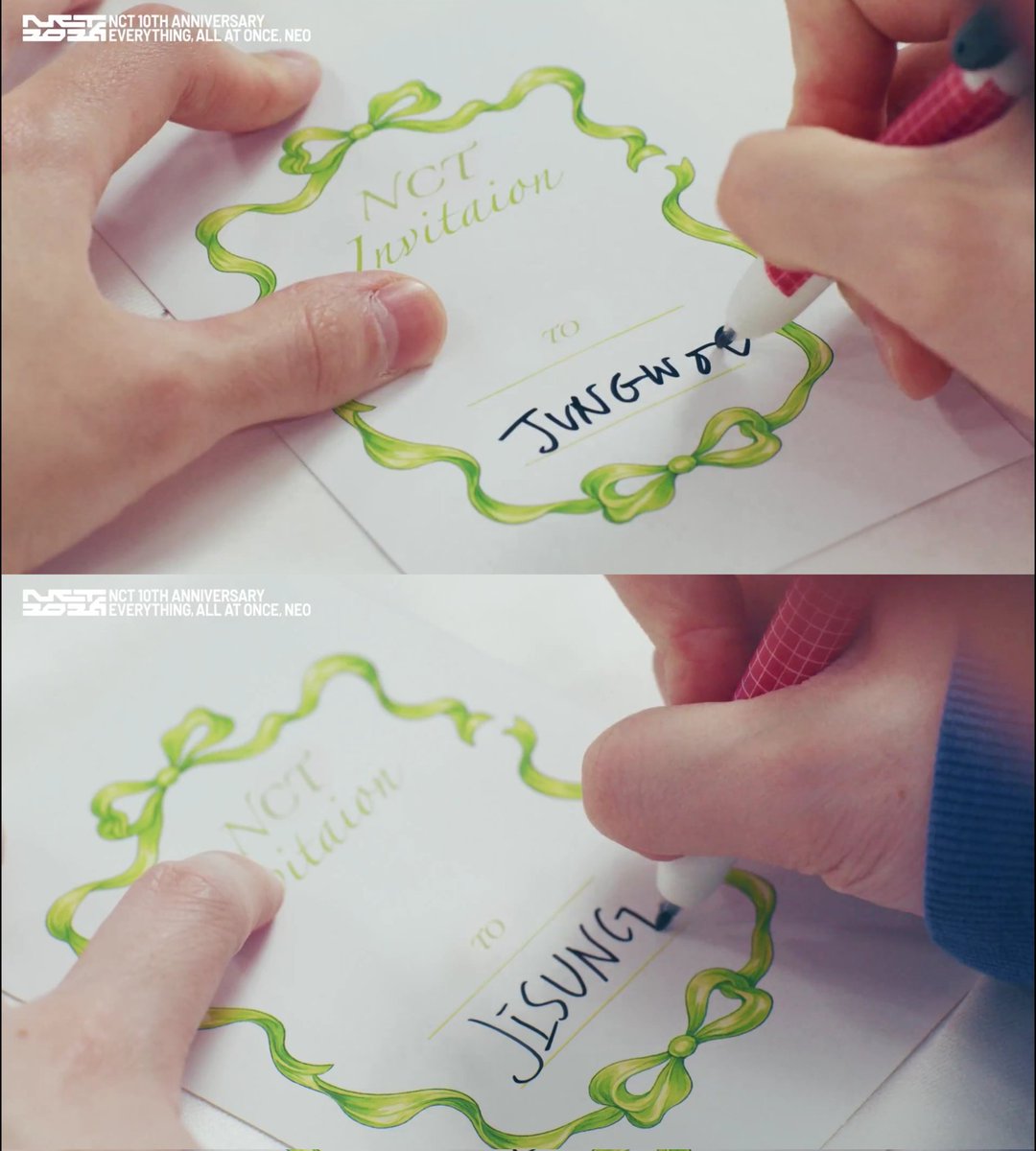 both writing their boyfriend's names #nctyaoi2026