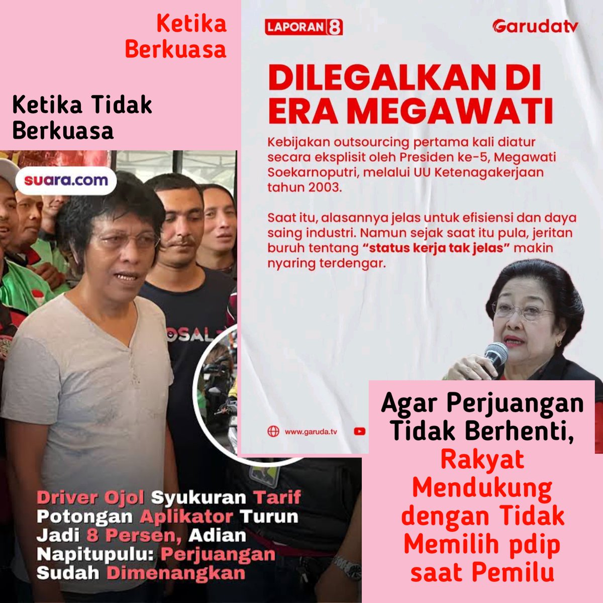 KerjaHasil_id's tweet photo. Rakyat mendukung dengan Tidak Memilih pdip (lagi) saat Pemilu. Untuk yang baik2, Rakyat siap mendukung. #pemilu #pilpres #pileg https://t.co/wZPTTIHvZ6