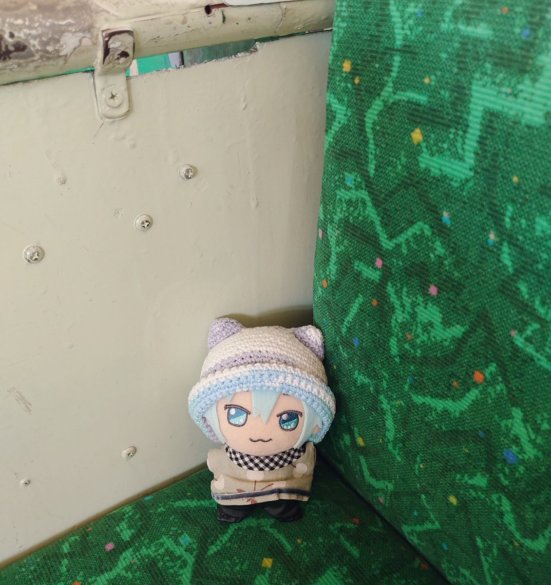 yuataka's tweet photo. ドンたまくん「こんこんにちは🌟ははのひのおはなのでんしゃ🚞のったよ😆😆」 https://t.co/Q2WVnc87kA