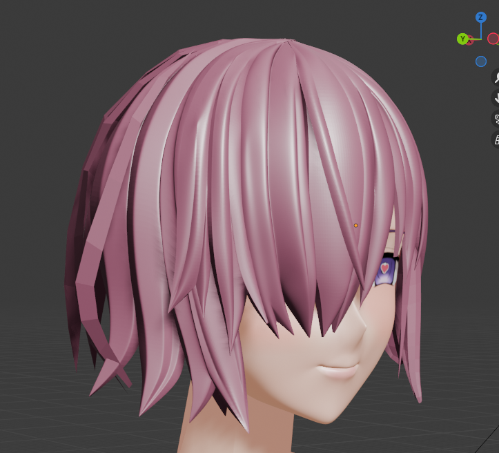 プランとしてはBlenderde基本モデリング、ポージングし細かい模様はスカルプトで行う予定。Blenderで結構細かくイイ感じに髪出来てて嬉しい嬉しい。待ってろよ、たくさんの人に祝福されながら無様アヘ誓いアクメする生き恥ウェディングなすびちゃんを形にすっからなァ! 