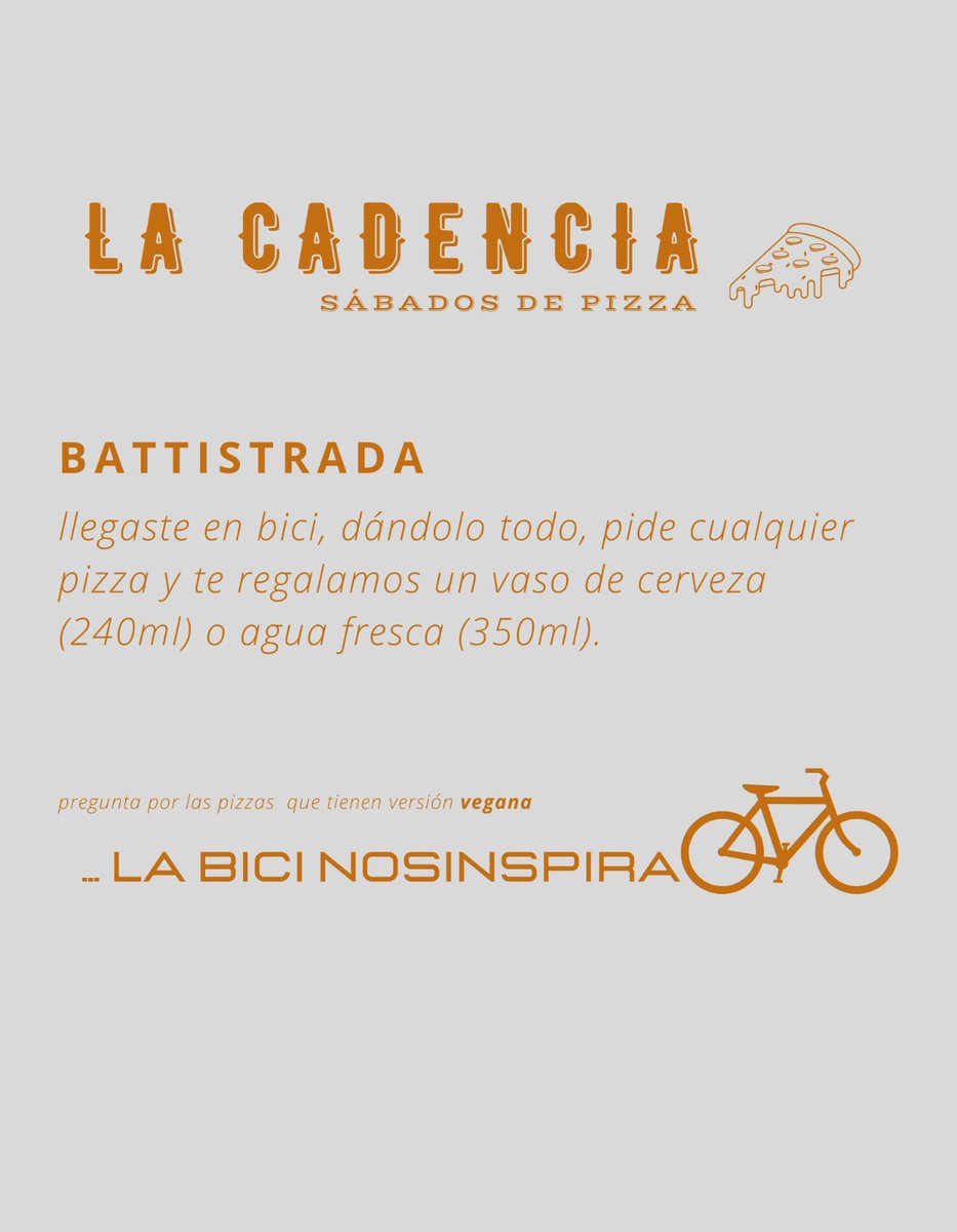 LaCadenciaL's tweet photo. Sábados de bici y pizza https://t.co/DzL06HtBsh