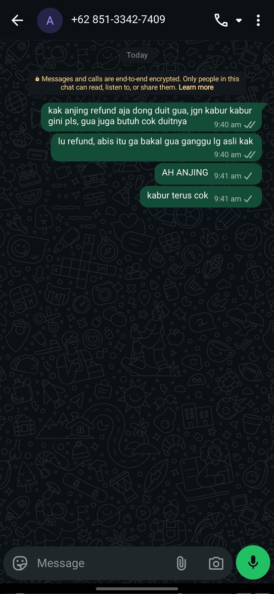 malboerue's tweet photo. udah gua telp dan chat pake no lain pagi ini BARUSAN, dan ttp diblock https://t.co/ccGK26Hg5f