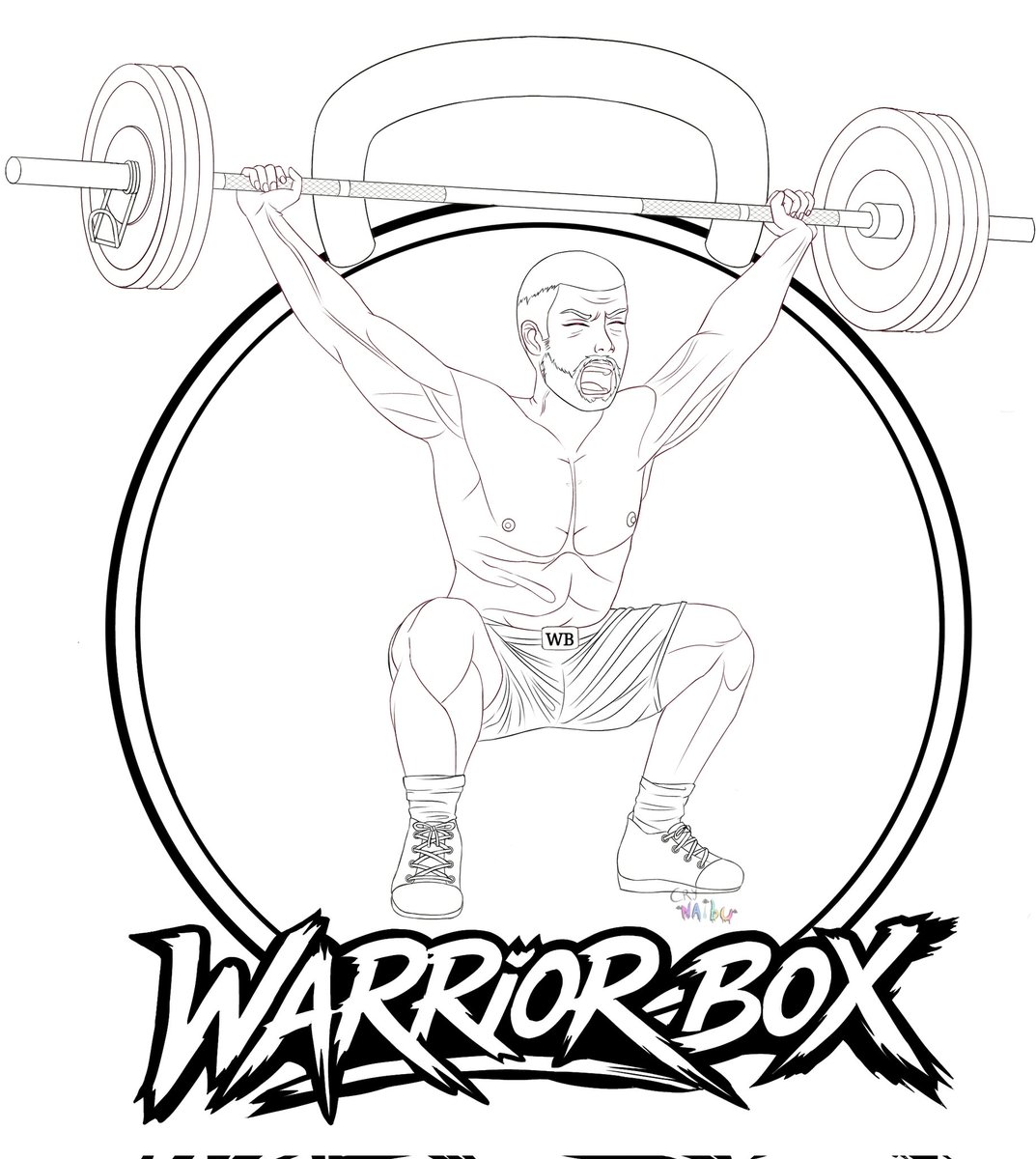 Crynaibu's tweet photo. Drawing I made for a client's gym. 
#art #artist #artdrawing #artdigital #digitaldraw #ibispaintx #crossfit #commission #artcomissions  #anime #animestyle #bara https://t.co/UVj349TWgq