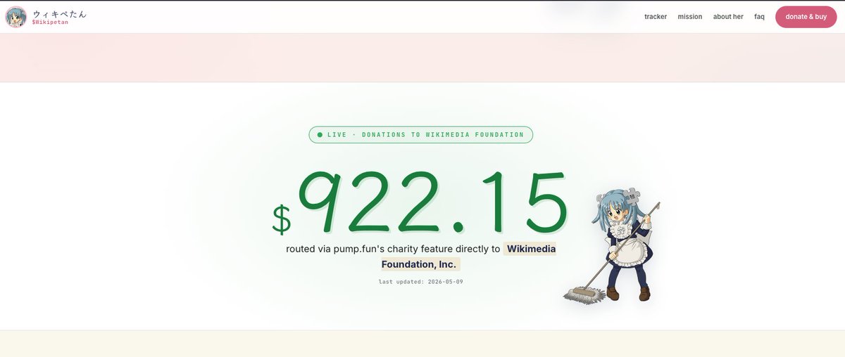 notmetalface's tweet photo. Getting closer to $1000 donated to @wikipedia via their @wikimedia foundation.

pdfpQk44pUKqYV8BKWZjREHPLvToHFbbduLbDaupump

follow the live updates here: https://t.co/eu4rZlVOJm https://t.co/O1Za2ahxKH