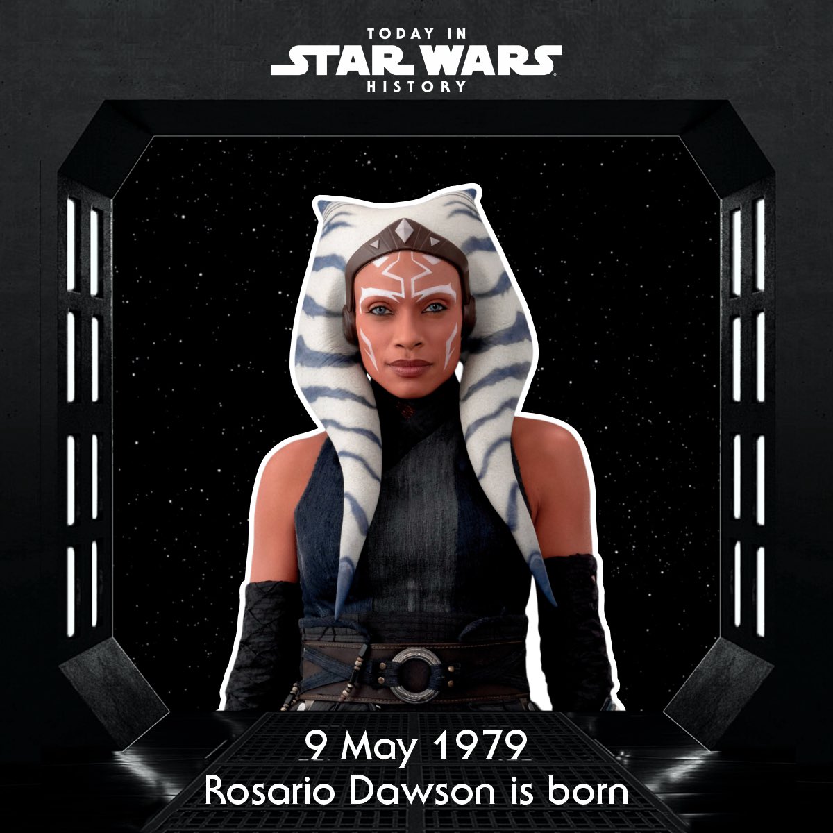TodayinStarWars's tweet photo. 9 May 1979 #TodayinStarWarsHistory “Talent is a factor. But training and focus are what truly define someone’s success.” #AhsokaTano  #RosarioDawson https://t.co/vTy99AXAhX