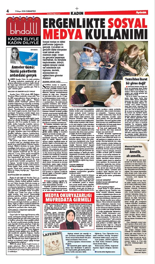 bindalliokur's tweet photo. 🗞️ Aydınlık Bindallı' da bugün,

🔸 Ergenlikte sosyal medya kullanımı 
🔸 Anneler günü: süslü paketlerin ardındaki gerçek 
🔸Annelik, ah annelik..

https://t.co/T3RXMpa4ZS https://t.co/DUIaTk9EXs