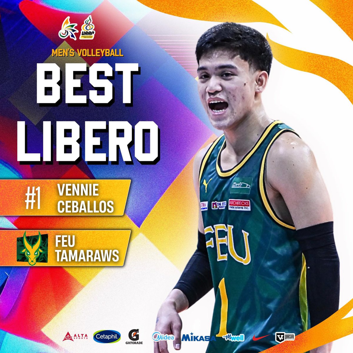 Ashfwuon's tweet photo. Congratulations my PIYU boys! 💗💛💚 
#UAAPSeason88 https://t.co/llKLPIOhoU