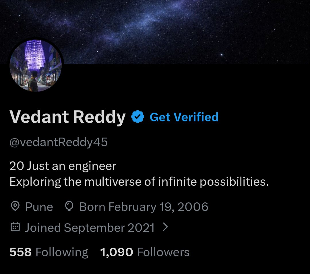 Vedant Reddy tweet media