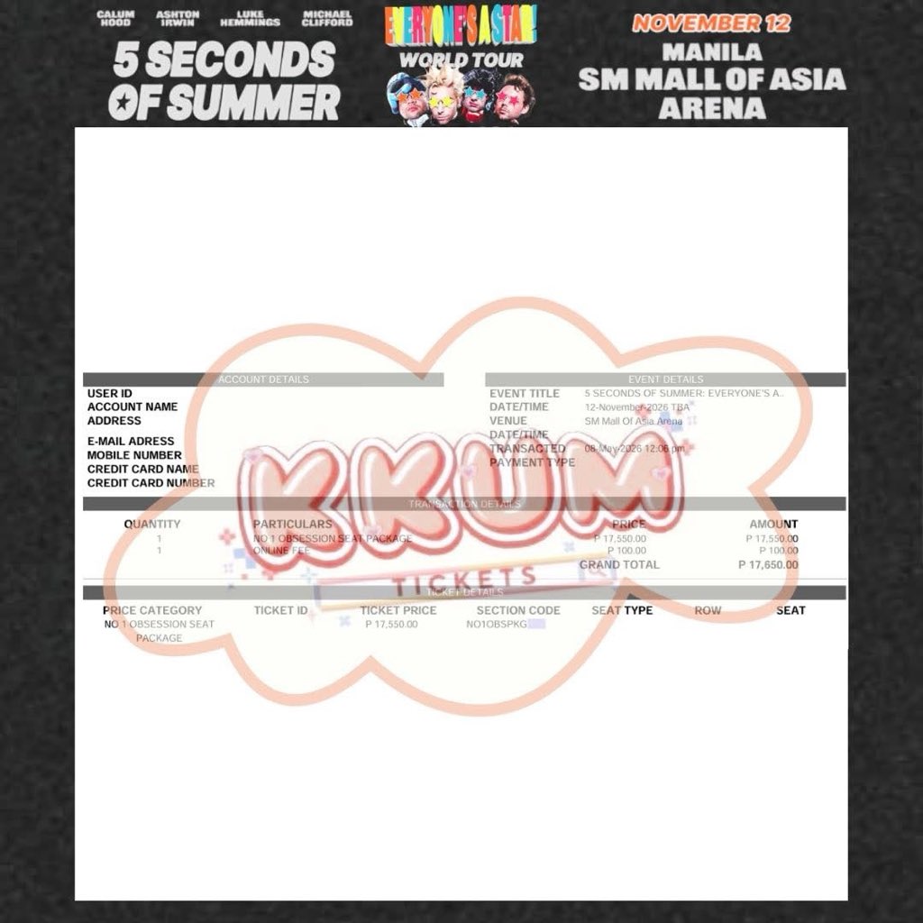 kkum | TICKETING ASSISTANCE tweet media