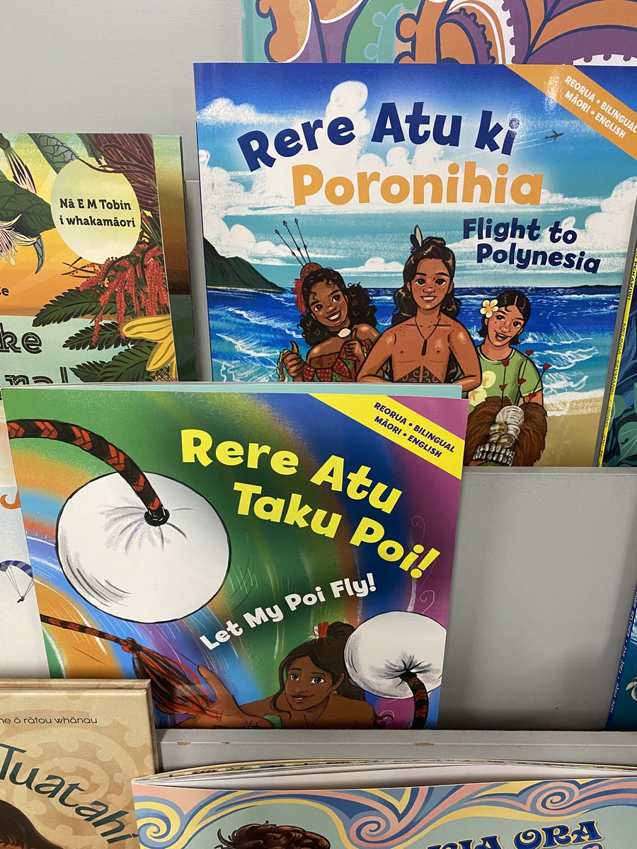 OratiaBooks's tweet photo. Rere Atu ki Poronihia and Rere Atu Taku Poi By Tangaroa Paul spotted in Carson Bookstore, Thames. 🙌
#oratiabooks #diversityandinclusion #gender #reomāori #pukapuka #polynesia #aotearoa #pacifika #nzbooks #independentbookstores #books @BooksellersNZ @reomaori https://t.co/RXocHMCh97