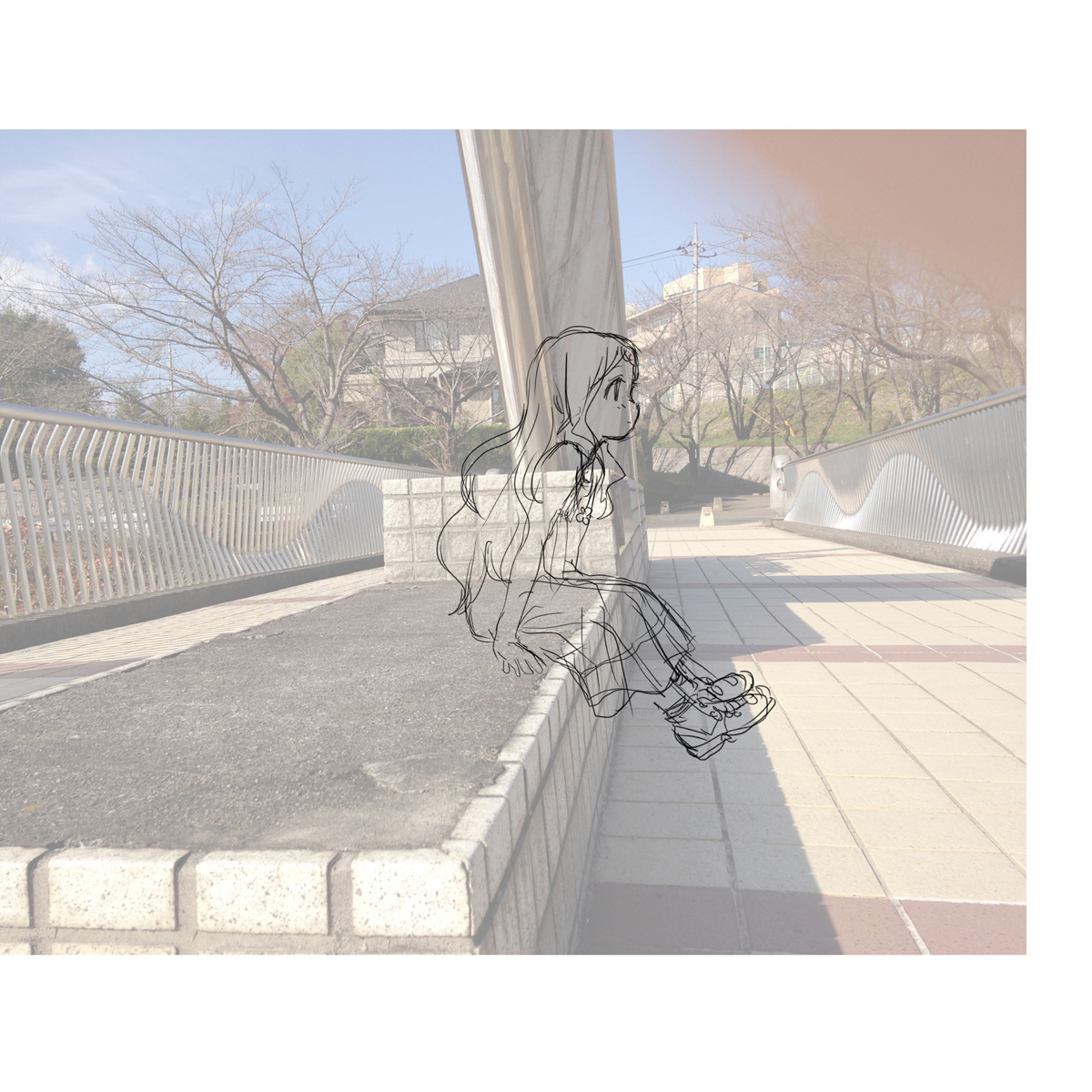 fumia_'s tweet photo. イメージした絵が描けるかどうかは、上手い下手よりもまず自由度があるかどうかという事だと思うので、とりあえず背景は実写（下駄を履いても）いいのではないかと思ってる。 https://t.co/jOp6oHgboW