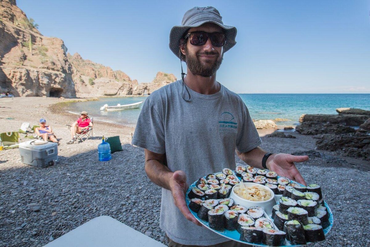 SeaQuestKayak's tweet photo. Kayaking + amazing beachside food = the perfect adventure🍣We love serving meals like this during our tours and creating unforgettable moments on the water.🛶🌊 https://t.co/JZaUwQVvo3