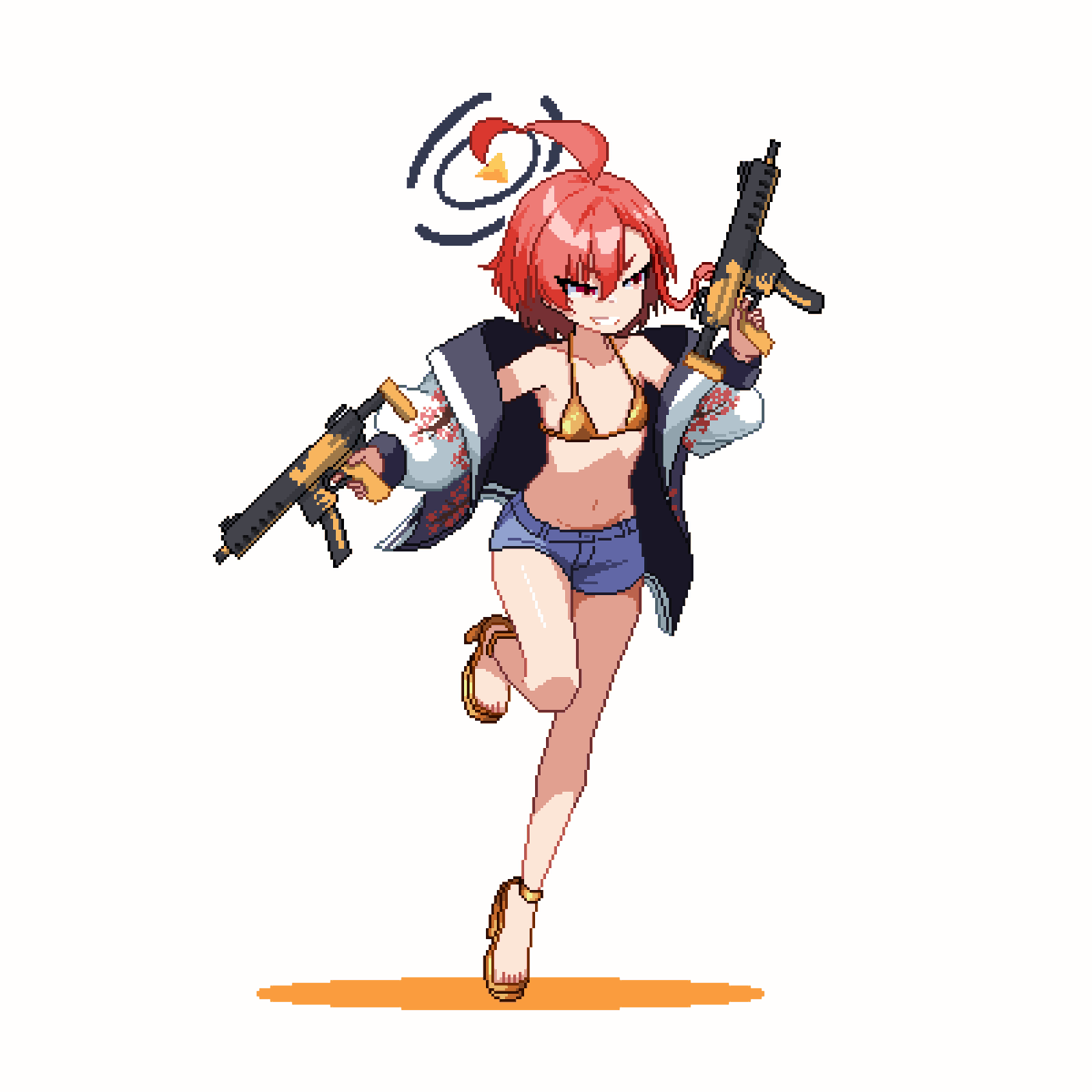 Neru golden week operation #pixelart #ドット絵 #BlueArchive