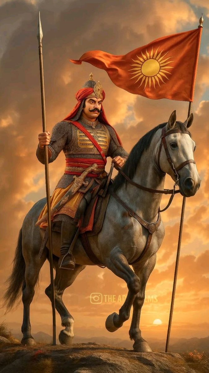 vikaskumar70804's tweet photo. वीरता और स्वाभिमान:-
"चढ़ चेतक पर तलवार उठा, रखता था भूतल पानी को🚩
राणा प्रताप सिर काट-काट, करता था सफल जवानी को।"🔥
शौर्य और प्रेरणा:-
"ना झुका, ना रुका और ना कभी डरा, मातृभूमि का वो सच्चा वीर था🛡️
जिसके शौर्य के आगे मुगल भी कांपे, वो महाराणा प्रताप महान था।" 🙌
#MaharanaPratap https://t.co/oAbJAcikEY