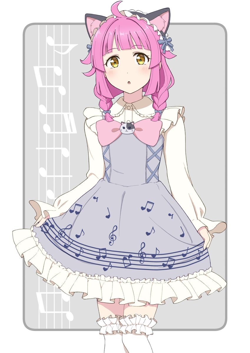 りなイラストオーダー 音符ロリータのりなりーがかわいすぎた 早くアクスタ欲しい…… #天王寺