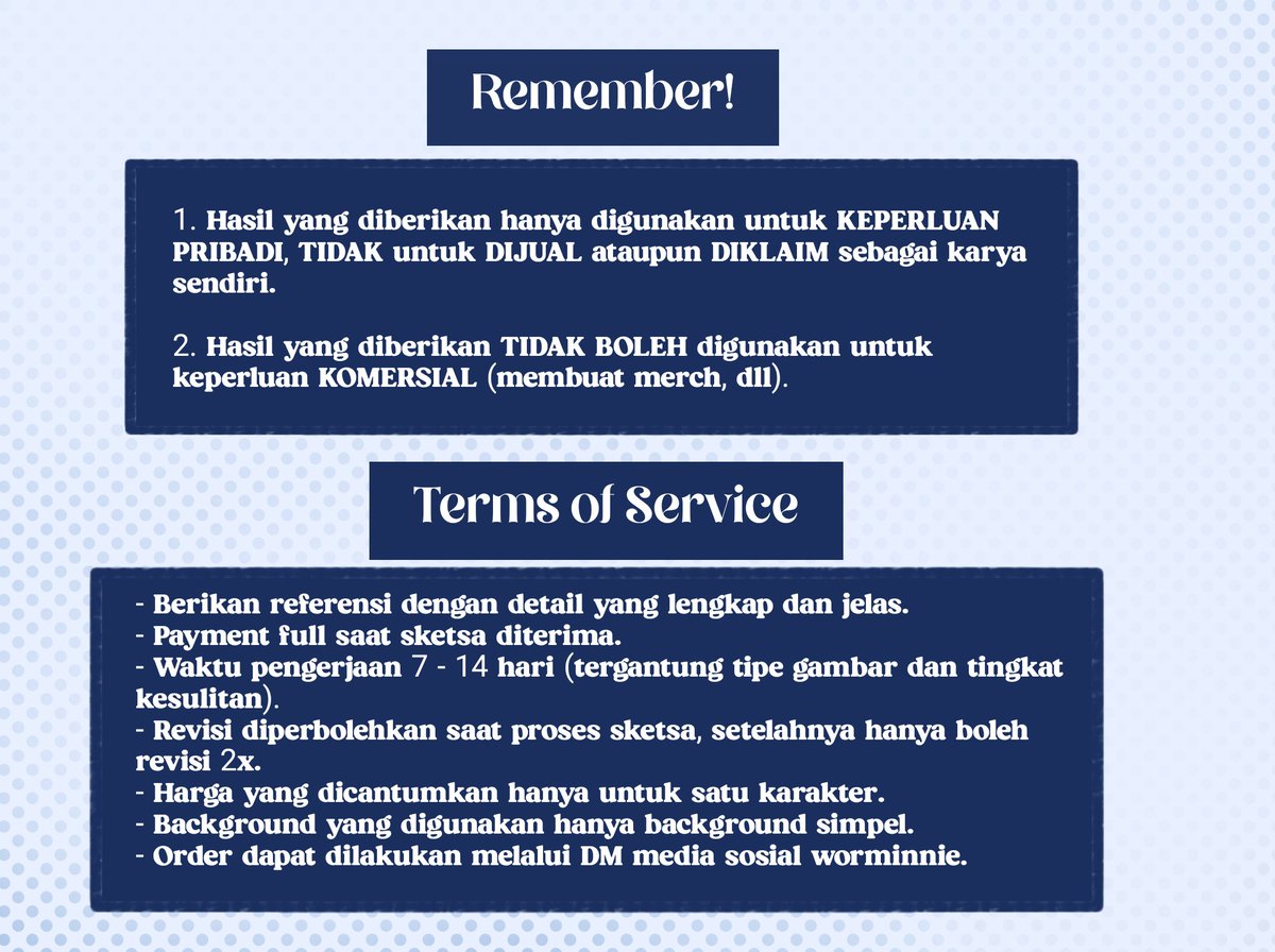 worminnie's tweet photo. ✨️OPEN COMMISSION✨️

Halo semuaa! Aku open commission dan buka untuk 5 slot dulu, harga start from 45k. Bagi yang minat bisa dm yaa✨️
#commissionsopen #commissionart https://t.co/h0xZ2WrE2x