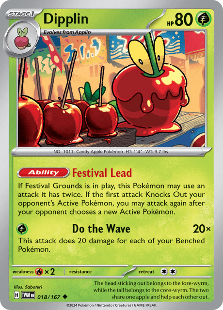 Dragonpult's tweet photo. If this apple tries to attack twice call a judge. https://t.co/fh87SNcgHe
