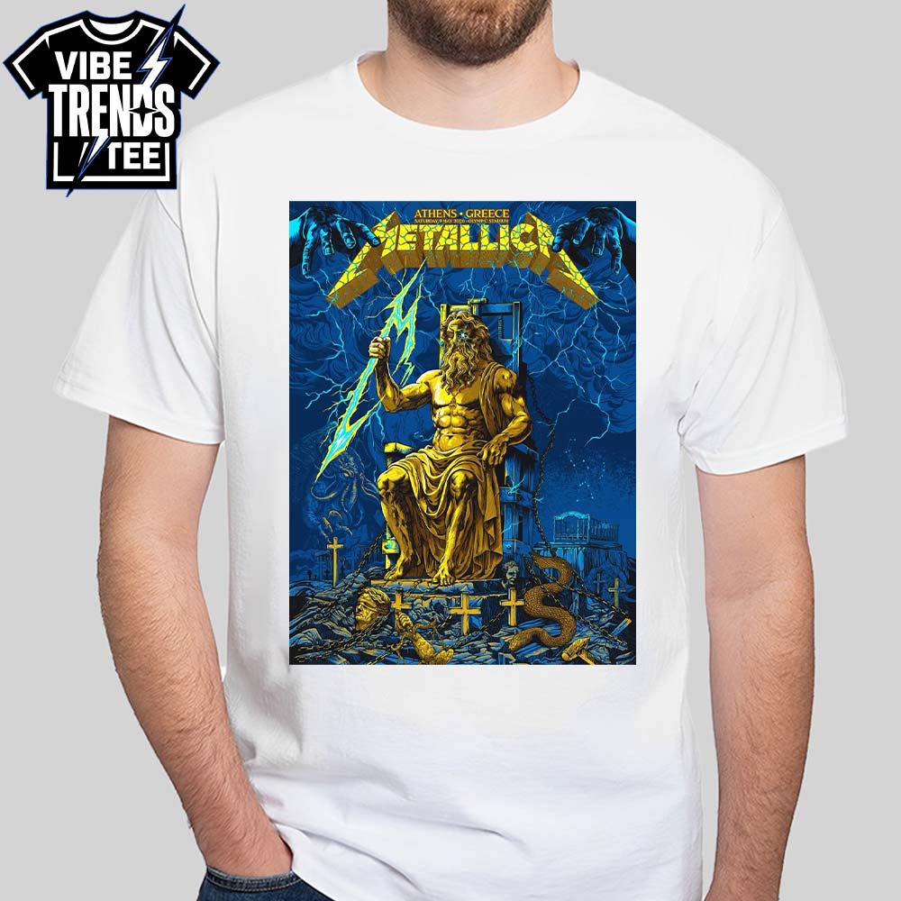 vibetrendstee's tweet photo. Athens is ready! ⚡️ #Metallica M72 hits the Olympic Stadium on May 9, 2026! 🇬🇷 Check our exclusive "Zeus Electric Chair" collection to commemorate this legendary night. 🤘 Full gear thread below! 🧵👇

#Metallica #M72Athens https://t.co/oYeK24bjO4
