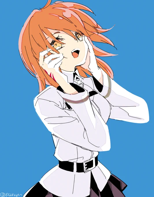 FGOハマったばかりのころに描いたリンボとぐだちゃん