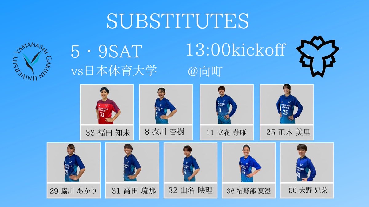 O.R.S第40回関東大学女子サッカーリーグ1部前期第6節】 🗒️5/9(土