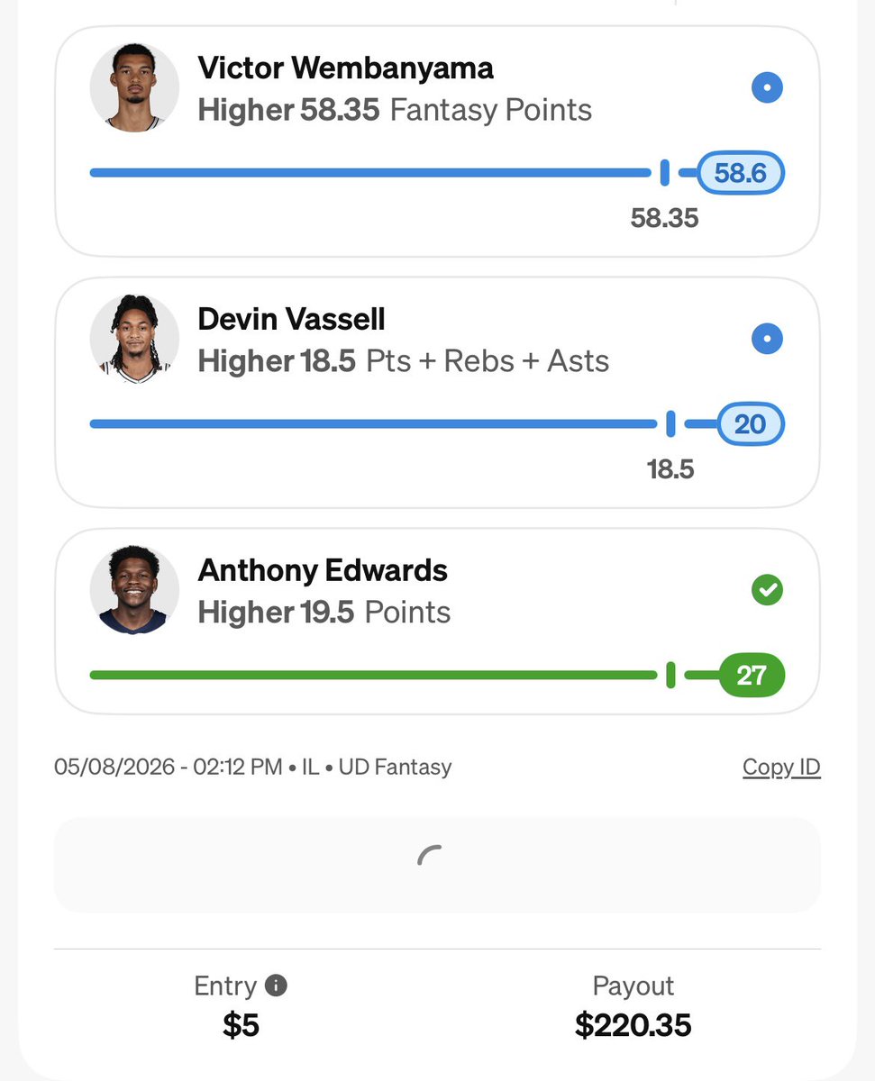 mrstubblefield's tweet photo. @splashbets_ @nugbets_ 🚀🚀🚀 https://t.co/mC2vcvulYX