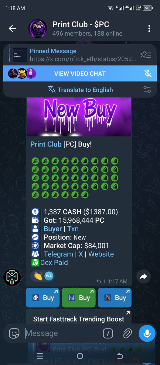 Crypt0Elite777's tweet photo. @yourcryptodj @0xCryptoshi @AdamViV33 @apedaddy116 @Aveline_qa3b @beatdropbri @CamachoDogeSol1 @CB_onsol @CryptoThro @Fityeth @Gtrencher100x Print Club 
($PC)
Ca: 2Uedur4RdPi899cnL9yj5ev1PgmTXCUyj5j9JJfv1REV

Tg: https://t.co/ulPp2N7tz2

X: https://t.co/SDGBW6IABp

Website: https://t.co/V9yuCMXKmd https://t.co/Rm3FGTcl0m