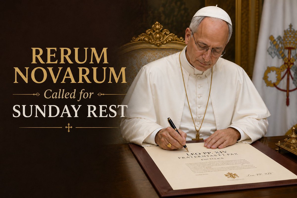 Advent1844's tweet photo. Leo’s First Encyclical will Address Global Order and Law and comes on the Anniversary of Rerum Novarum #sda #adventist #adventista Click to read: https://t.co/QaIzXku98Q https://t.co/YnlC9M7Zw5