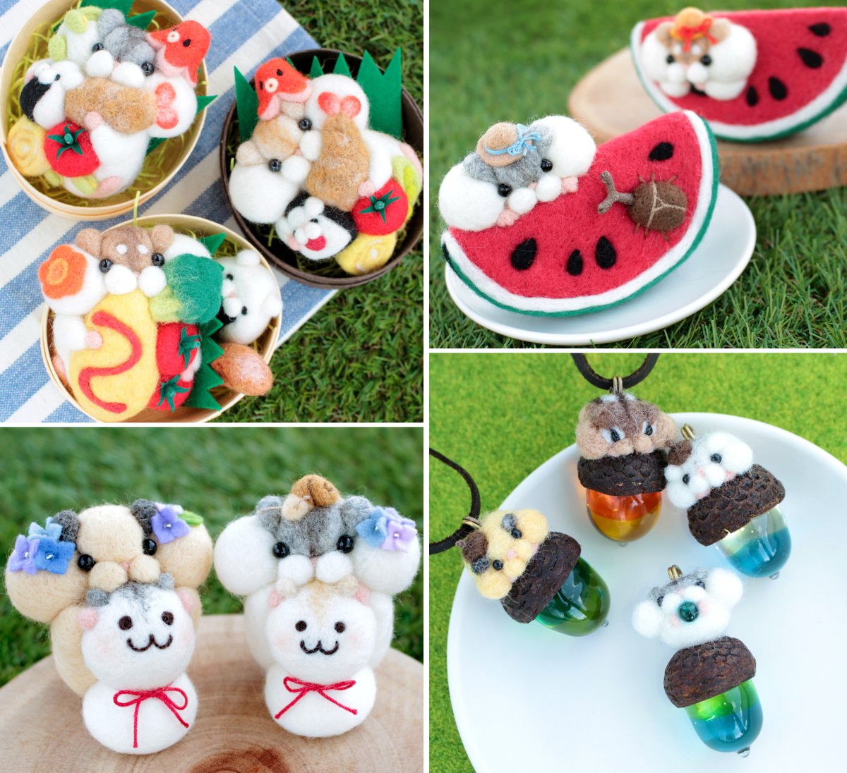 yuto_craft's tweet photo. デザインフェスタに出展します！

ほっぺたぱんぱんのハムスターを中心とした羊毛フェルト人形・ブローチ・アクセサリー等を販売します🐹🍉

🌟出展日：5/23,24(両日)
🌟ブース：N-117(西館4階)
🌟出展名：yuto◎craft

#デザフェス63リポスト #デザフェス63
@designfesta https://t.co/YzSbccg0CC
