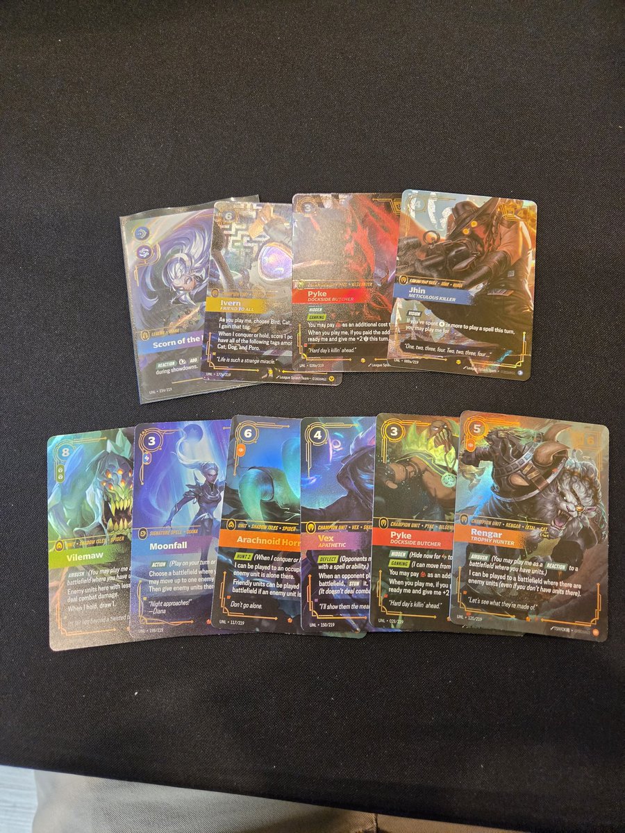 Novaprosp3ktz's tweet photo. @Theasianavenger Yeeeee boi second ON of the week! First one was OGN ahri ON from 3 packs of a fresh box https://t.co/iD9vFnWOUB