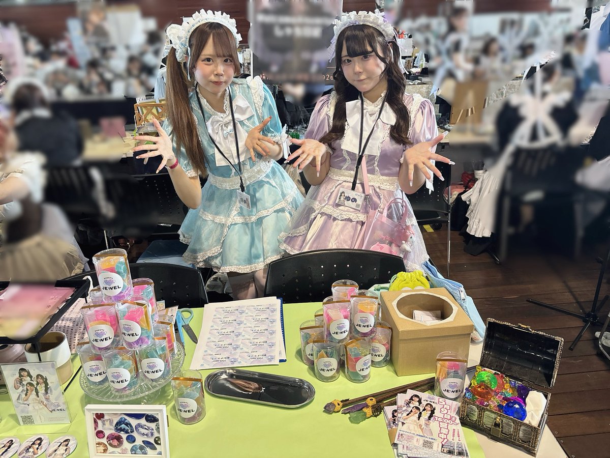 遂にメイド博当日🪄︎︎✨ 】 横浜メイドカフェJEWEL設営完了しており