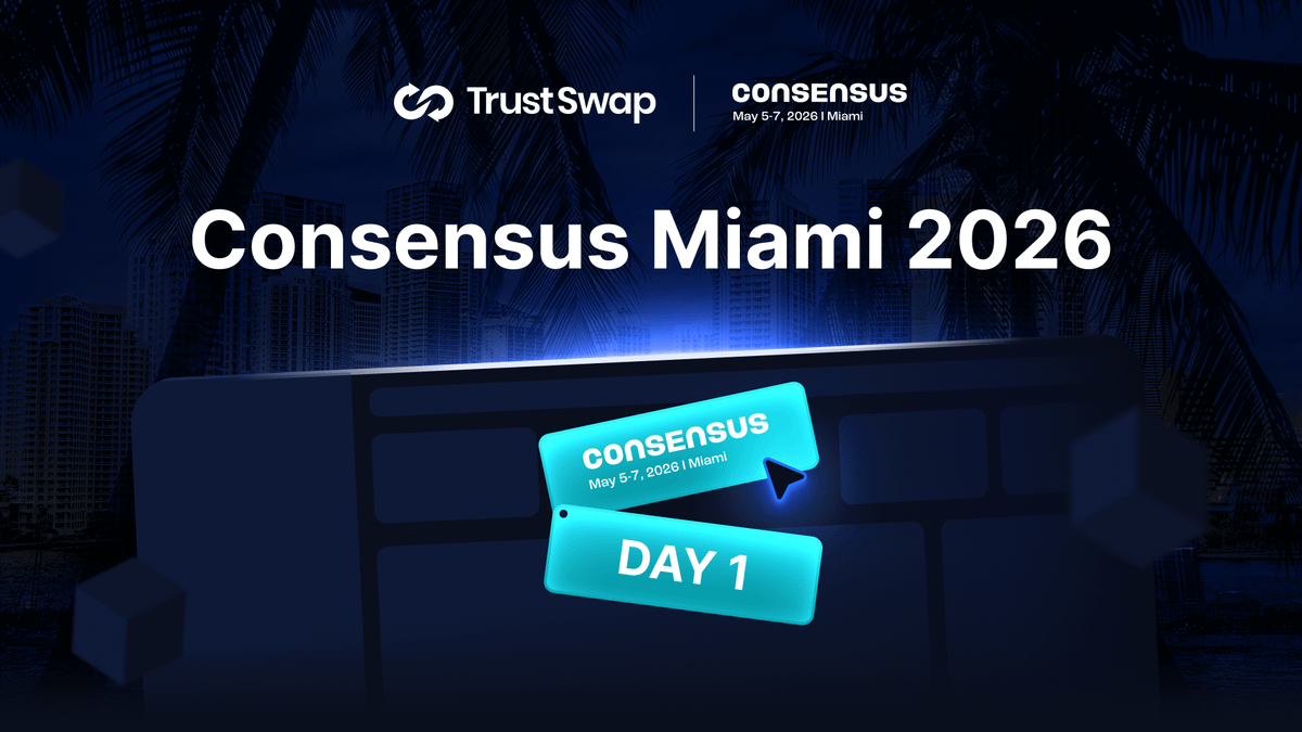 .<a href="/consensus2026/">#Consensus2026 → Miami</a> opened on Tuesday in Miami. As a sponsor, the TrustSwap team was on the ground for all three days.

Day 1 set the tone for the entire week. Here's what happened. 🧵