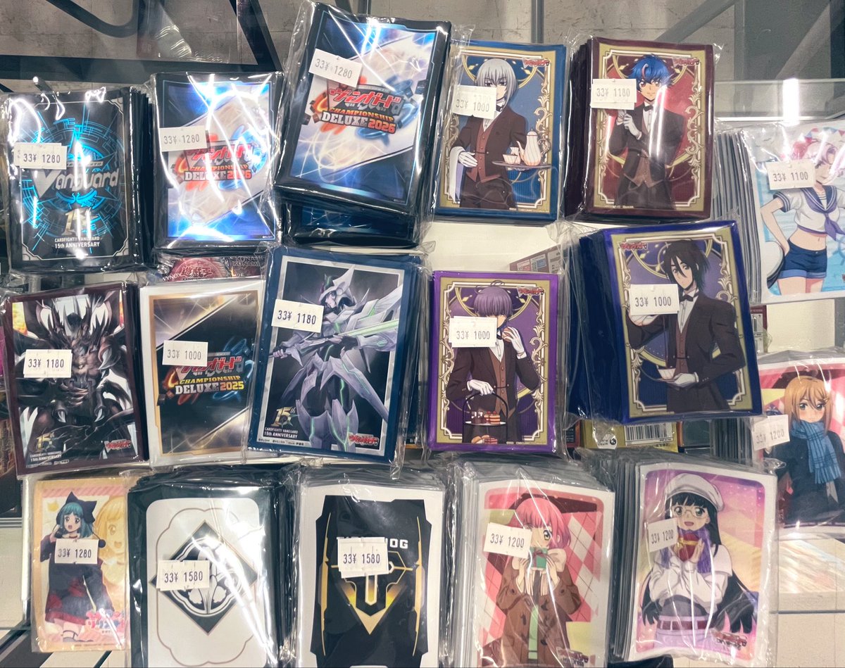 ヴァンガード　スリーブ　まとめ売り 🌐販売情報🌐 #ヴァンガード 当店では様々なキャラクターススリーブを