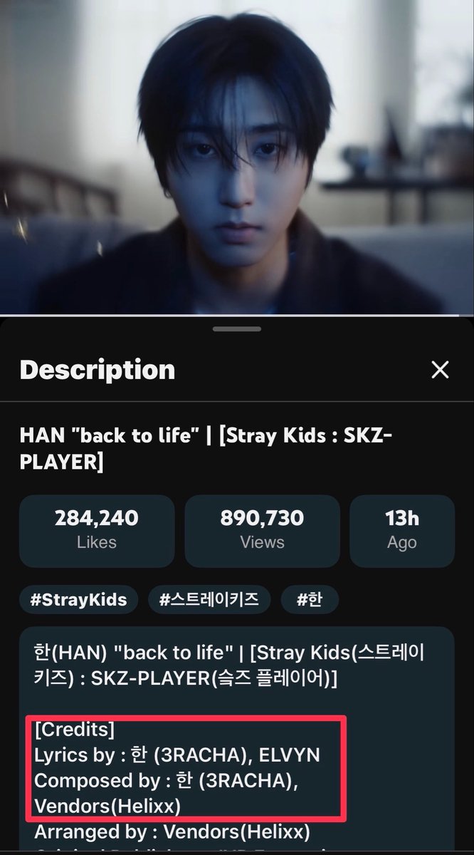 เพลง "back to life" ดนตรีคุณภาพสูงที่น้องฮันเขียนเนื้อและทำนองเอง เป็นเนื้อเพลง Eng ทั้งหมดผสมผสานกับวิดีโอที่เต็มไปด้วยไอเดียของน้องฮัน 

เพลงขึ้น อันดับ 1 YouTube Trending ใน 42 ประเทศ ทั่วโลก!

เก่งครบเครื่องขนาดนี้ ไม่รักยังไงไหว! ใครยังไม่ได้ฟังรีบไปฟังกันนะคะ