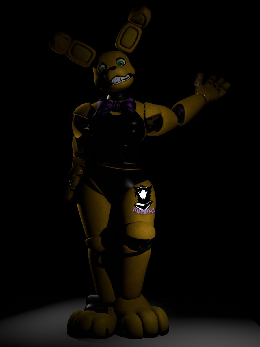 TECKONOCKOY07's tweet photo. It's finished now. I didn't know which render to use, so I made a mix, and another separate one with something flirty  #FNAF #3dartwork #fnafanart #fnaftwt https://t.co/z9MkWfBC9m