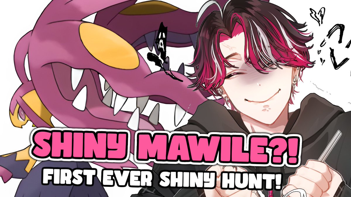 Ver_Vermillion's tweet photo. FIRST... EVER... SHINY HUNT! (no shiny charm lol)

And the honor of course goes to my favorite Pokémon: MEGA MAWILE! Will be a zatsu + gaming stream!

【POKÉMON LEGENDS: Z-A】 SHINY MAWILE HUNT! https://t.co/3PrRtPAIW6