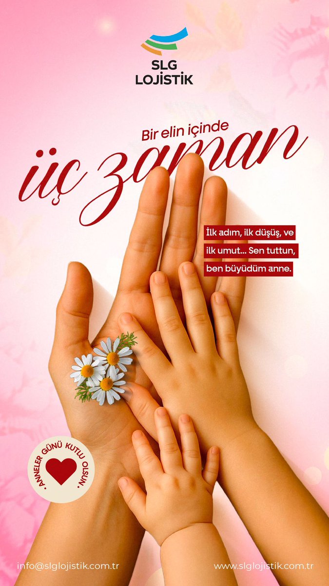 SlgLogistics's tweet photo. Her yolculuğun başlangıcında bir annenin emeği, sevgisi ve izi vardır.
Tüm annelerin Anneler Günü kutlu olsun. 💐

#AnnelerGünü #MothersDay2026 #SLGLojistik #LogisticsPartner
.
https://t.co/hKHCP94VcU / info@slglojistik.com.tr https://t.co/Lw6LyGviBl